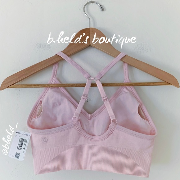 lululemon Ebb To Street Bra in Strawberry Milkshake Pink Size 4 Brand New NWT - Picture 12 of 15